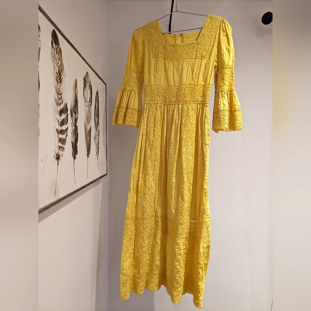 Vintage Yellow Dress